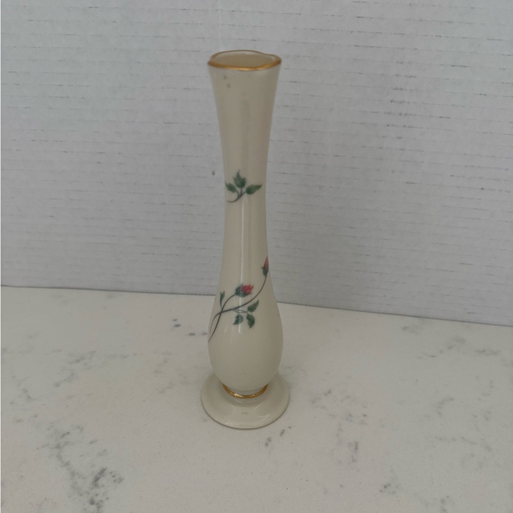Lenox Ivory, green, pink and Gold floral Plate